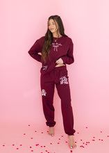 Load image into Gallery viewer, So This Is Love Maroon Graphic Sweatshirt
