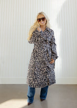 Load image into Gallery viewer, Leopard Print Trench Coat
