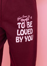 Load image into Gallery viewer, So This Is Love Maroon Sweatpants
