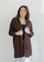 Load image into Gallery viewer, Harlow Espresso Blanket Wrap Cardigan
