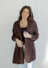 Load image into Gallery viewer, Harlow Espresso Blanket Wrap Cardigan
