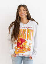 Load image into Gallery viewer, Kansas City Football Vintage Oversized Sweatshirt
