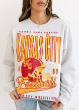 Load image into Gallery viewer, Kansas City Football Vintage Oversized Sweatshirt
