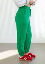 Load image into Gallery viewer, Solid Green Jogger Pants

