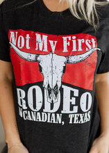Load image into Gallery viewer, Not My First Rodeo - Canadian Texas Vintage Black Tee
