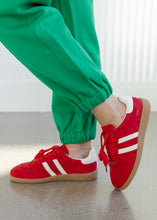 Load image into Gallery viewer, Delta Retro Red Suede Sneakers

