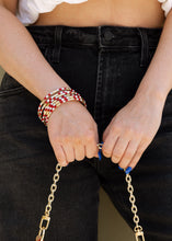 Load image into Gallery viewer, BuDha Girl Veda Red &amp; White Bangles

