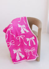 Load image into Gallery viewer, Cozy Pink Bow Luxury Blanket
