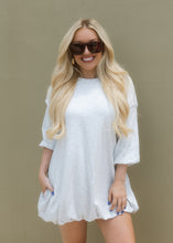 Load image into Gallery viewer, Ash Grey Bubble Hem Mini Dress
