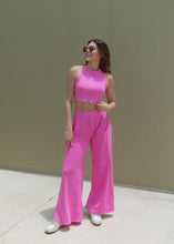 Load image into Gallery viewer, Mineral Washed Pants Set - Neon Fuchsia
