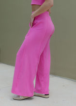 Load image into Gallery viewer, Mineral Washed Pants Set - Neon Fuchsia

