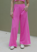 Load image into Gallery viewer, Mineral Washed Pants Set - Neon Fuchsia
