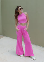 Load image into Gallery viewer, Mineral Washed Pants Set - Neon Fuchsia
