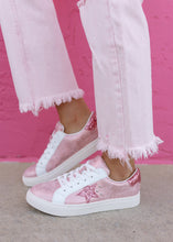 Load image into Gallery viewer, Corky&#39;s Supernova Pink Metallic Glitter Sneakers
