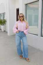Load image into Gallery viewer, Charlie Light Pink Button Down Top
