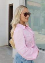 Load image into Gallery viewer, Charlie Light Pink Button Down Top

