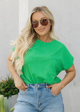 Load image into Gallery viewer, Bright Green Ribbed Top
