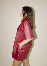 Load image into Gallery viewer, Blair Burgundy Leather Dress
