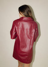 Load image into Gallery viewer, Blair Burgundy Leather Dress
