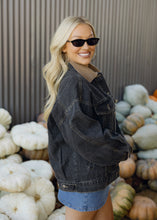 Load image into Gallery viewer, Carter Charcoal Denim Jacket
