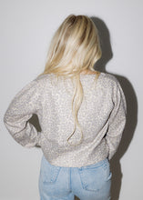 Load image into Gallery viewer, Vintage Oatmeal Leopard Button Sweater

