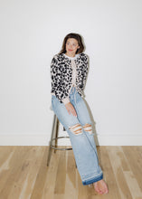 Load image into Gallery viewer, Wren Leopard Tie Closure Sweater
