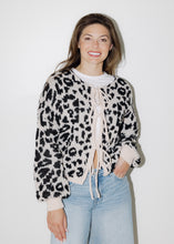 Load image into Gallery viewer, Wren Leopard Tie Closure Sweater
