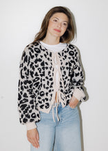 Load image into Gallery viewer, Wren Leopard Tie Closure Sweater
