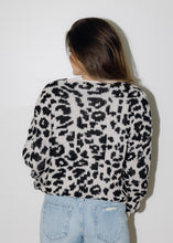 Load image into Gallery viewer, Wren Leopard Tie Closure Sweater
