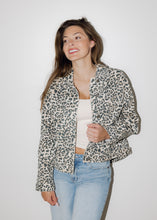 Load image into Gallery viewer, Lennon Leopard Printed Denim Jacket

