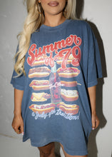 Load image into Gallery viewer, Summer of &#39;79 Vintage Blue Tee
