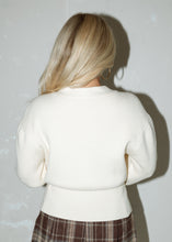 Load image into Gallery viewer, Chic Gold Button Cardigan - Cream
