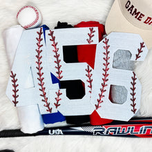 Load image into Gallery viewer, Sequin Baseball Number Tee
