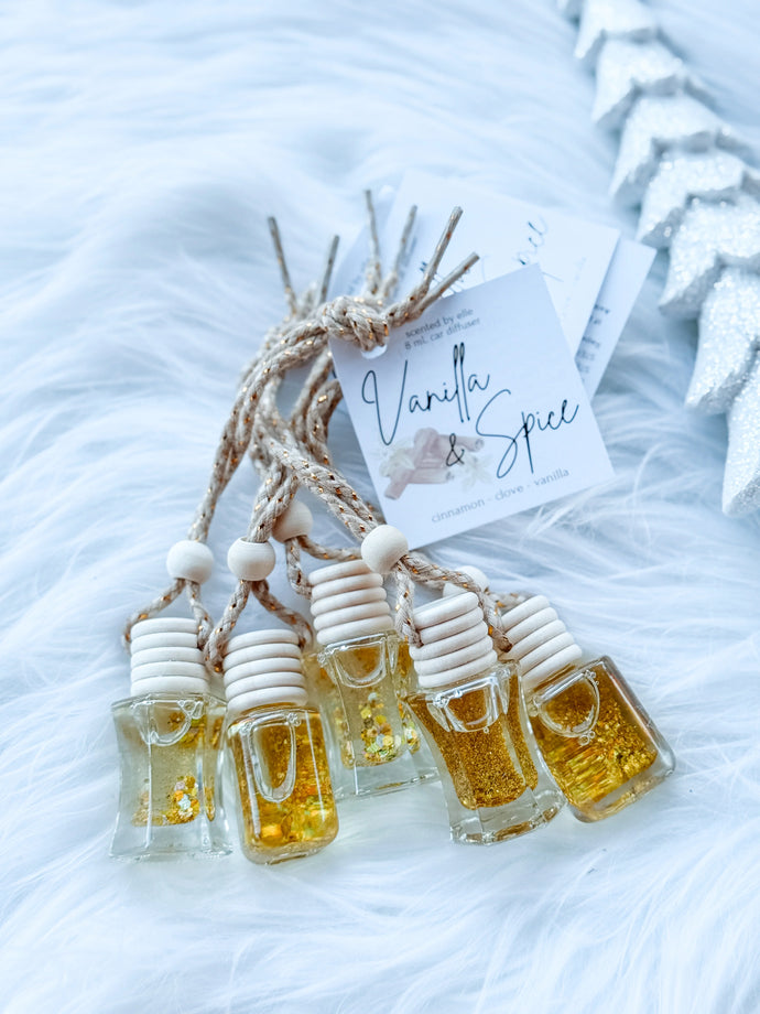 Vanilla & Spice Car Reed Diffuser Freshie Carfume