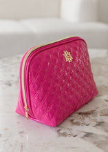 Load image into Gallery viewer, Capri Large Makeup Pouch - Hot Pink
