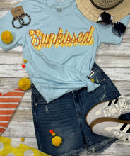 Load image into Gallery viewer, Retro Sunkissed Ice Blue Tee
