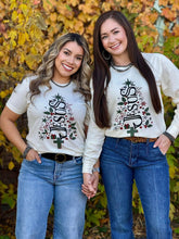 Load image into Gallery viewer, Jesus Christmas Tree Natural Tee
