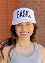 Load image into Gallery viewer, Basic DTF Printed White Trucker Hat
