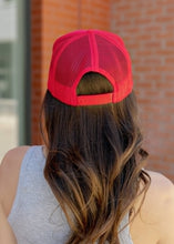 Load image into Gallery viewer, All American Sweetheart- UNISEX RED Trucker Hat
