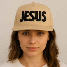 Load image into Gallery viewer, JESUS ON A KHAKI HAT
