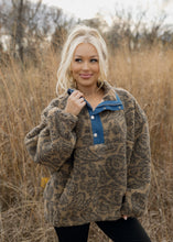 Load image into Gallery viewer, Porter Paisley Sherpa Pullover
