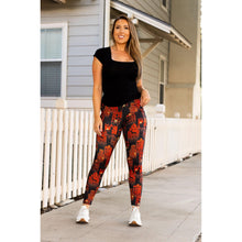 Load image into Gallery viewer, Ready to Ship | Red Haunted House Halloween Leggings

