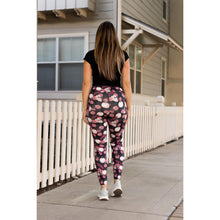 Load image into Gallery viewer, Ready to Ship | Pink Rose Skull Leggings
