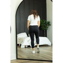 Load image into Gallery viewer, Ready to Ship | Crossover Black Pocket CAPRI Leggings
