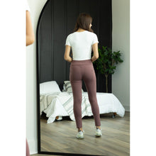 Load image into Gallery viewer, Ready to Ship | Dark Mauve Full Length Leggings with Pockets
