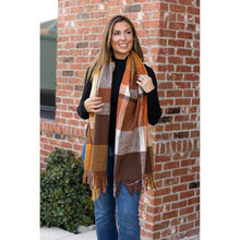 Load image into Gallery viewer, Ready to Ship | The Trinity Colorful Plaid Knitted Scarf
