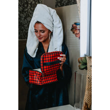 Load image into Gallery viewer, Ready to Ship | Buffalo Plaid Makeup and Toiletry Bag
