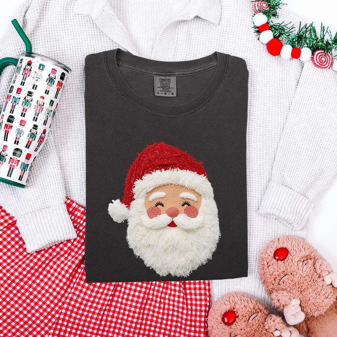 Faux Yarn Santa Pepper Tee