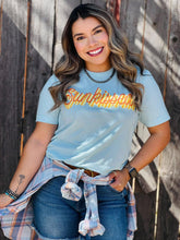 Load image into Gallery viewer, Retro Sunkissed Ice Blue Tee
