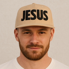 Load image into Gallery viewer, JESUS ON A KHAKI HAT
